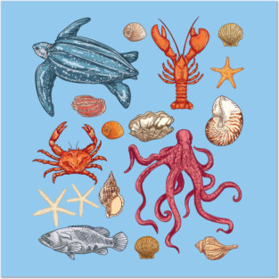 Sea Life Posters and Art