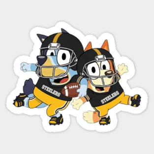 Pittsburgh Steelers Bluey Kids Cute Game Day Inspired M10650 Magnet