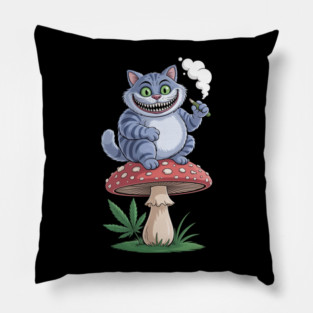 Cat Smoking Weed Pot Marijuana Cannabis 420 Pillow
