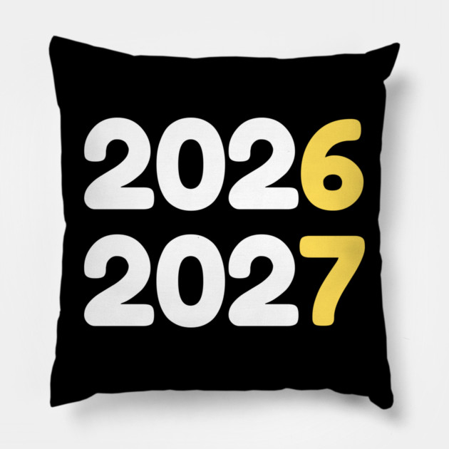 2026 2027 New Year Pillow by Creatifly Graphic Tees