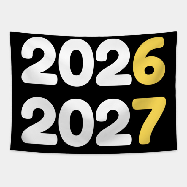 2026 2027 New Year Tapestry by Creatifly Graphic Tees