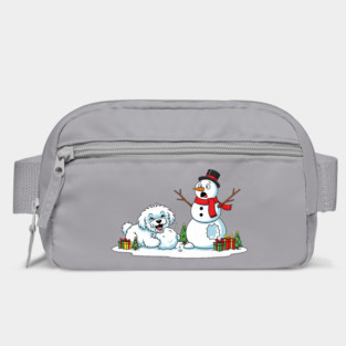 Funny Maltese Snowman Christmas Tree Xmas Bag