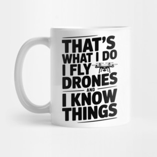 That's What I Do I Fly Drones and I Know Things Mug