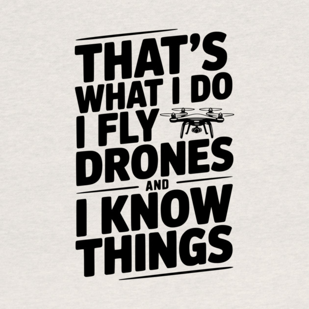 That's What I Do I Fly Drones and I Know Things by Frank Ring