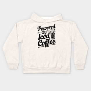 Powered by Iced Coffee Kids Hoodie