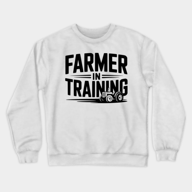 Farmer in Training Crewneck Sweatshirt by Frank Ring