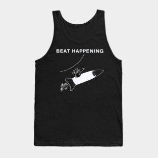 Beat Happening Rocket Cat Tank Top