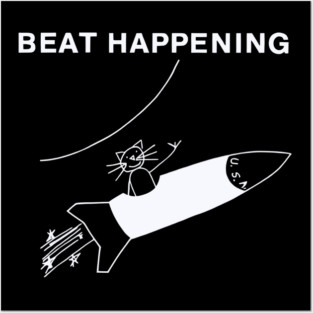 Beat Happening Rocket Cat Posters and Art