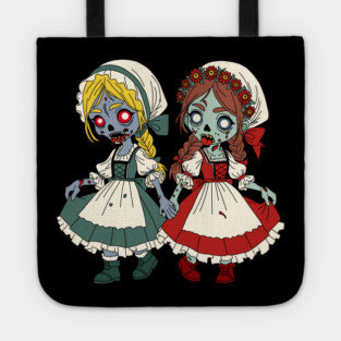 Zombie Snow-White and Rose-Red Tote