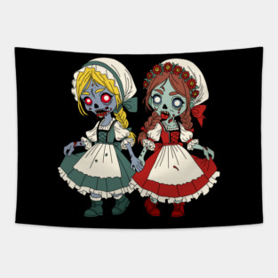 Zombie Snow-White and Rose-Red Tapestry