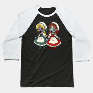 Zombie Snow-White and Rose-Red Baseball T-Shirt