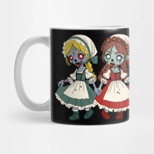 Zombie Snow-White and Rose-Red Mug