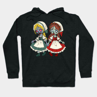 Zombie Snow-White and Rose-Red Hoodie