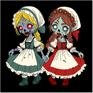 Zombie Snow-White and Rose-Red Posters and Art