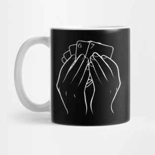 Hand Holding Cards 67 Mug