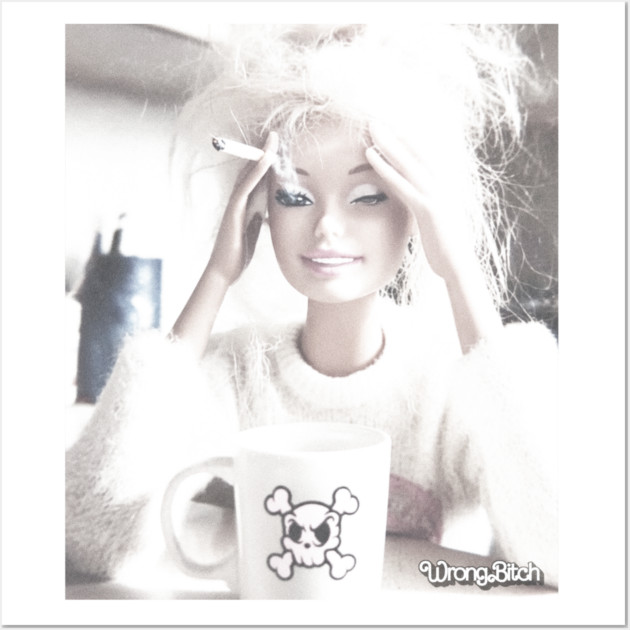 Burnout Doll Morning Wall Art by Wrongteeshirt