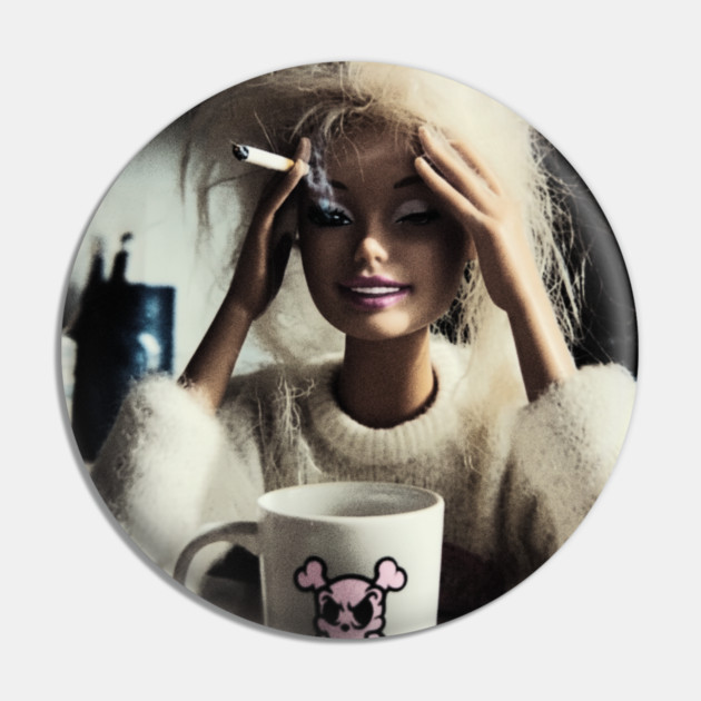 Coffee & Cigarette Pin by Wrongteeshirt