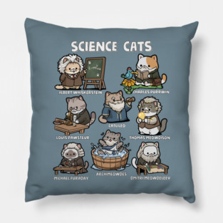 Science Cats Pillow