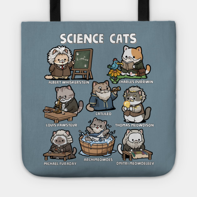 Science Cats Tote by GoshWow®