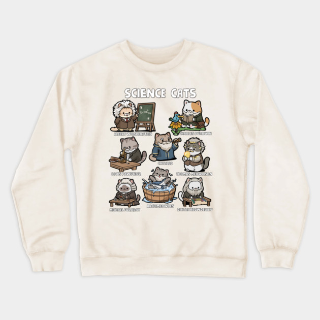 Science Cats Crewneck Sweatshirt by GoshWow®