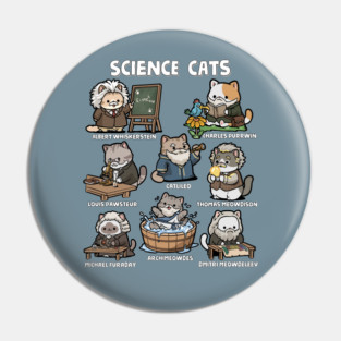 Science Cats Pin