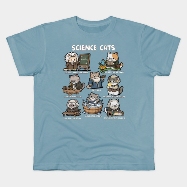 Science Cats Kids T-Shirt by GoshWow®