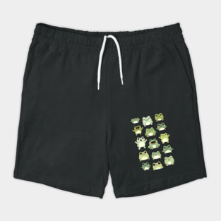 Frog Doodle Pattern - Kawaii Gift for Kids, Boys and Girls Shorts