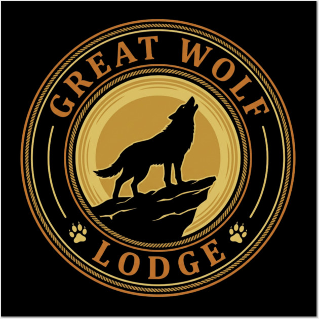 Great Wolf Lodge Logo Vacation Travel Wall Art by ArtistTee ⭐⭐⭐⭐⭐