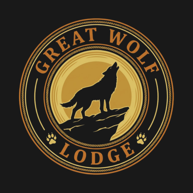 Great Wolf Lodge Logo Vacation Travel by ArtistTee ⭐⭐⭐⭐⭐