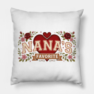 Nana's Favorite Grandmother Gift Pillow