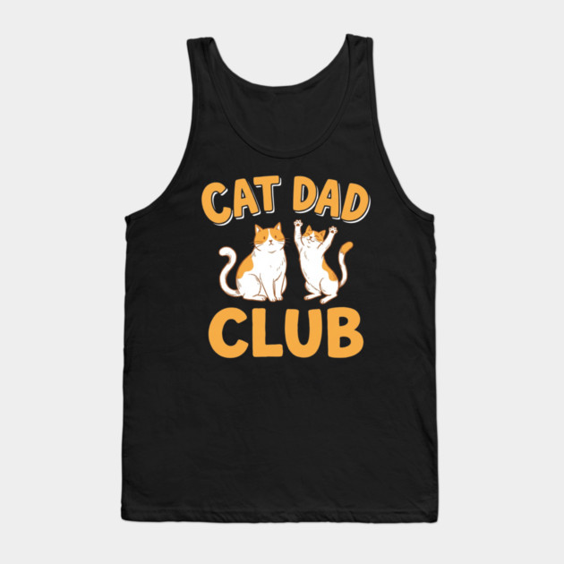 Cat Dad Club Funny Cat Lover Tank Top by ArtistTee ⭐⭐⭐⭐⭐