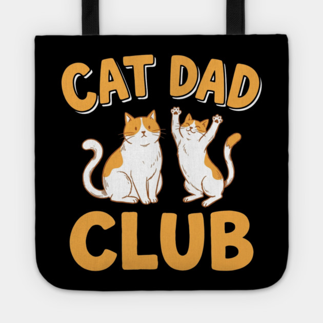 Cat Dad Club Funny Cat Lover Tote by ArtistTee ⭐⭐⭐⭐⭐