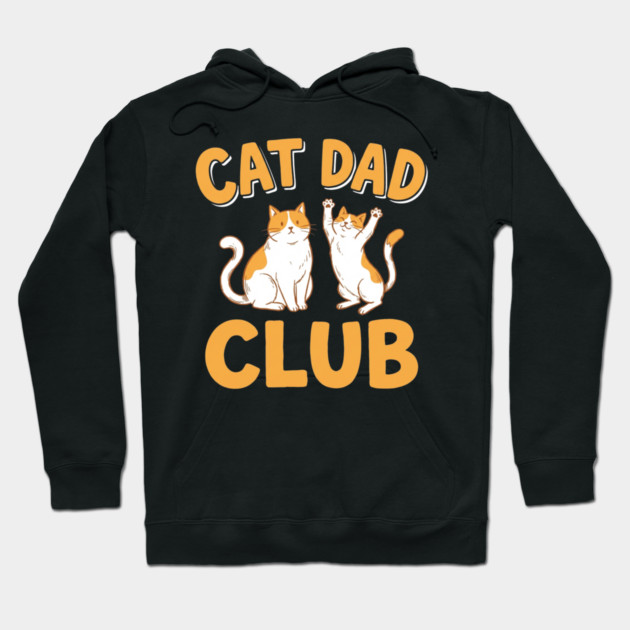 Cat Dad Club Funny Cat Lover Hoodie by ArtistTee ⭐⭐⭐⭐⭐