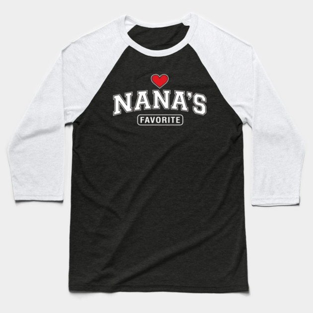 Nana's Favorite Grandmother Gift Idea Baseball T-Shirt by ArtistTee ⭐⭐⭐⭐⭐