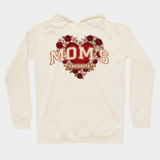 Mom's Favorite Heart Floral Mother's Day Hoodie