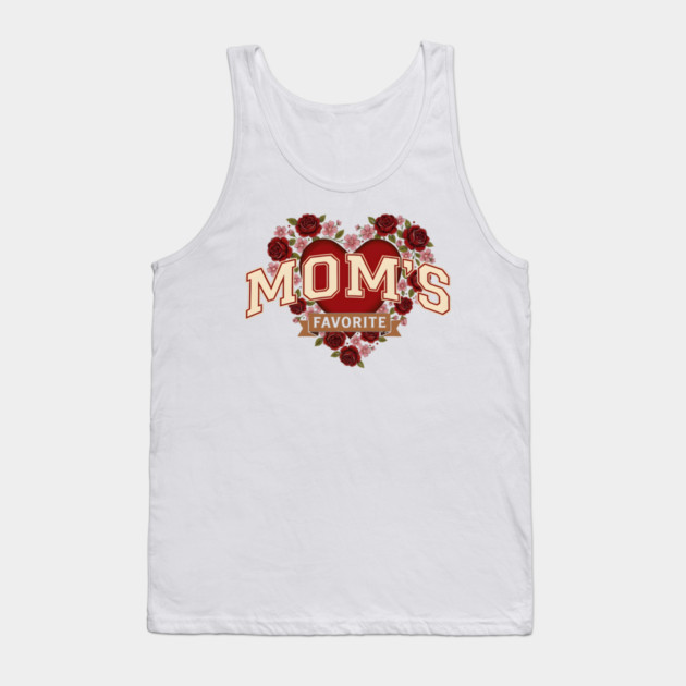 Mom's Favorite Heart Floral Mother's Day Tank Top by ArtistTee ⭐⭐⭐⭐⭐
