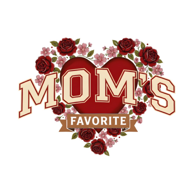 Mom's Favorite Heart Floral Mother's Day by ArtistTee ⭐⭐⭐⭐⭐