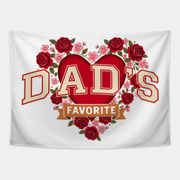 Dad's Favorite Father's Day Gift Tapestry by ArtistTee ⭐⭐⭐⭐⭐