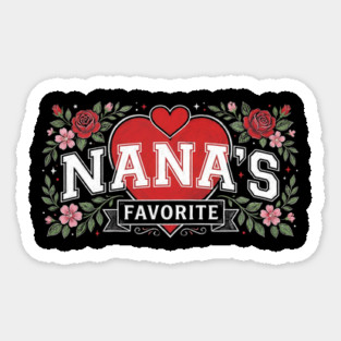 Nana's Favorite Grandmother Gift Floral Magnet