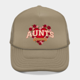 Aunt's Favorite Heart Floral Family Gift Hat