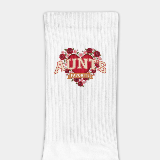 Aunt's Favorite Heart Floral Family Gift by ArtistTee ⭐⭐⭐⭐⭐