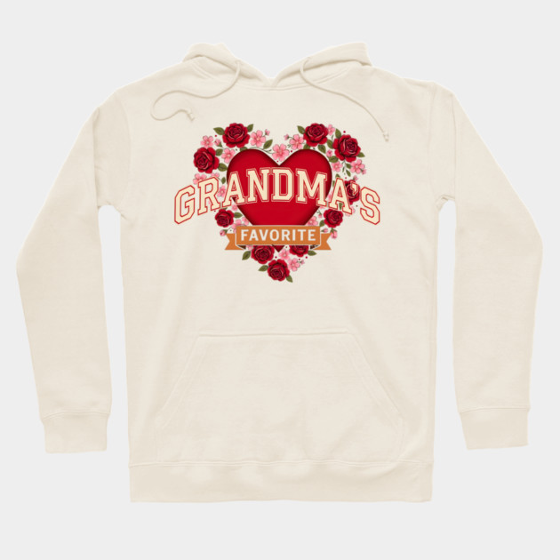 Grandma's Favorite Floral Heart Hoodie by ArtistTee ⭐⭐⭐⭐⭐