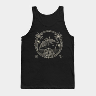 Cruise Ship Adventure Travel Nautical Tank Top