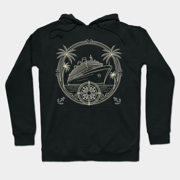 Cruise Ship Adventure Travel Nautical Hoodie by ArtistTee ⭐⭐⭐⭐⭐