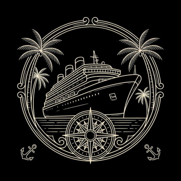 Cruise Ship Adventure Travel Nautical by ArtistTee ⭐⭐⭐⭐⭐