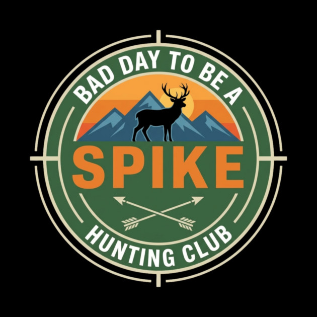 Bad Day To Be A Spike Hunting Club Funny Deer by ArtistTee ⭐⭐⭐⭐⭐