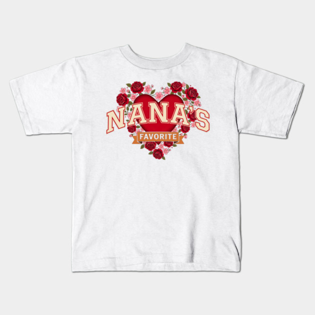 Nana's Favorite Grandmother Gift Kids T-Shirt by ArtistTee ⭐⭐⭐⭐⭐