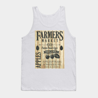 Vintage Farm market Sign #4 Tank Top