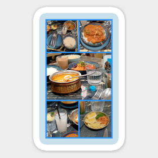 Food Collage 11: Palace Plates & Cultural Bites Sticker