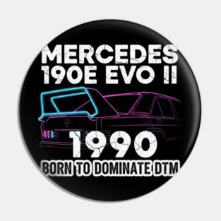 Mercedes 190E Evo II Neon Car Pin